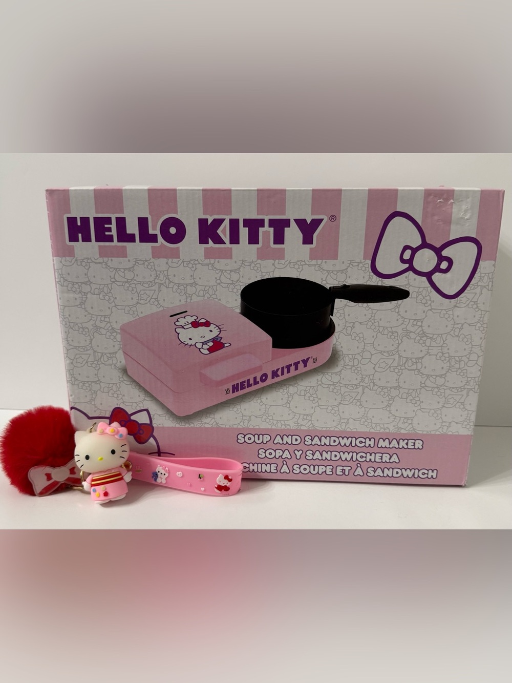 Sanrio Hello Kitty Soup and Sandwich Maker Panini Press Pink